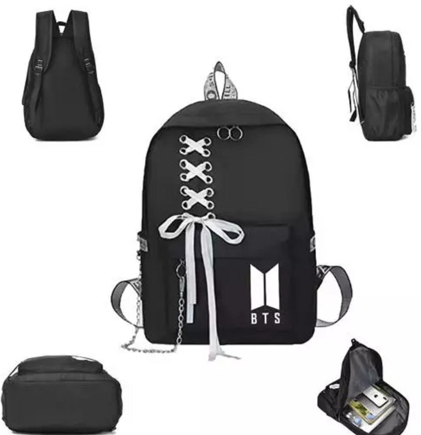 Liftoff Latest Stylish Casual Waterproof BTS Bag For School College Tuition  Girls 30 L Backpack Black - Price in India