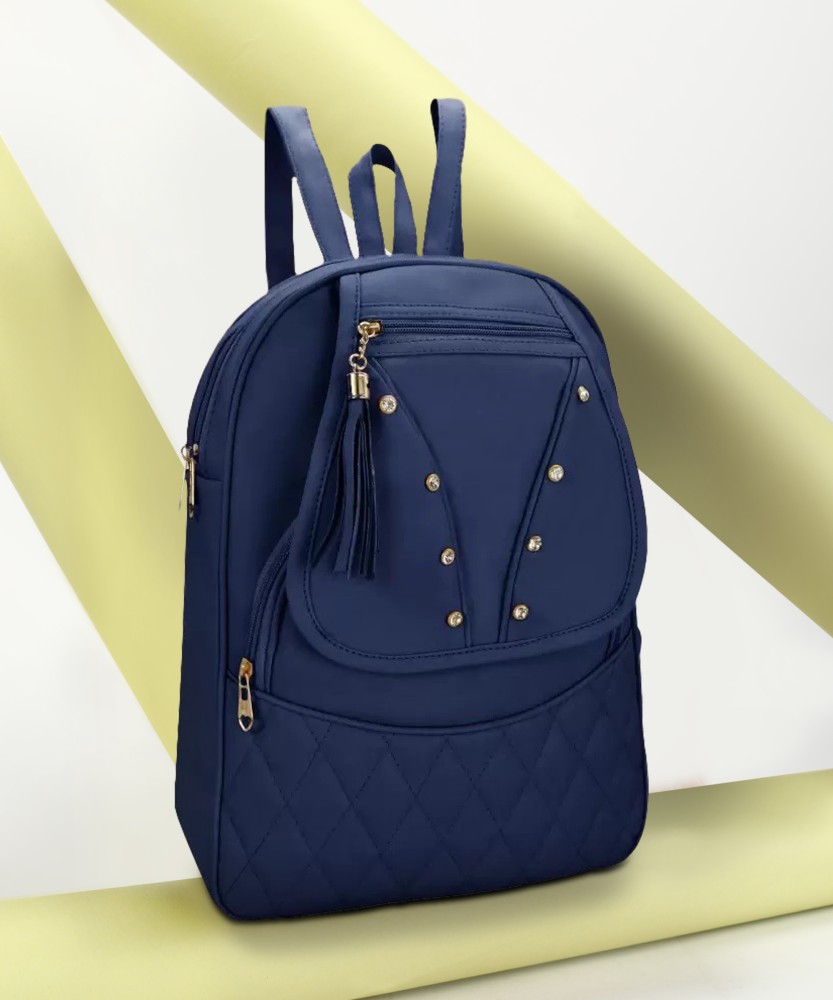 EVOLIC Small 15 L Backpack Women Trendy College Bag 15 L Backpack BLUE   Price in India  Flipkartcom