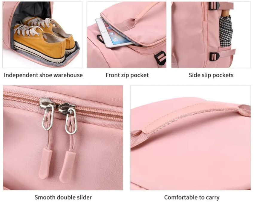 Pink backpack men shop