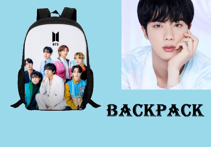 Wiffy Bts-kids Bag (digital Printed Bts 27 L Backpack black