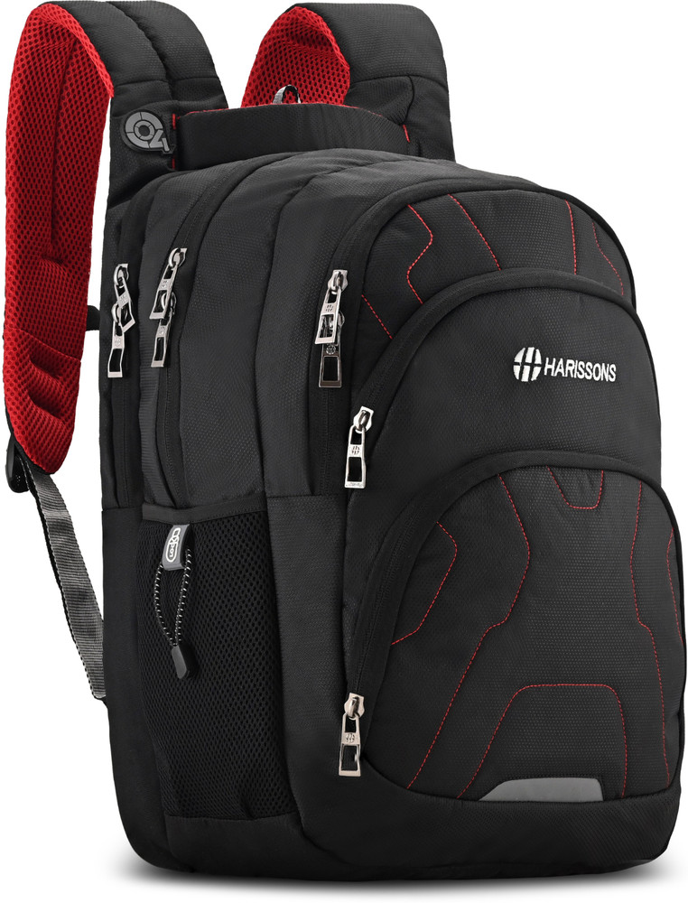 HARISSONS RAD 15.6 inch Backpack for Men Women Quadraquip Travel Friendly Bag 35 L Laptop Backpack BLACKRED Price in India Flipkart