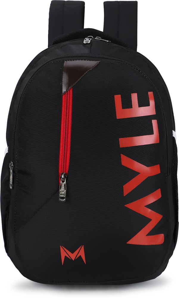 M black multi-pocket backpack