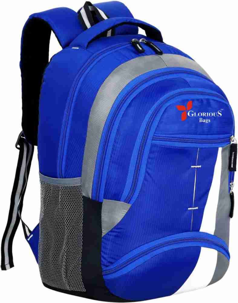 GB Glorious Designer Comfor 4Th To 10Th Class Casual College Waterproof School Bag 35 L Backpack BLUE Price in India Flipkart