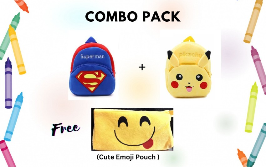 EURO Kids School Casual Bag Cartoon Bag Free Pouch 18 L Backpack multicolor Price in India Flipkart