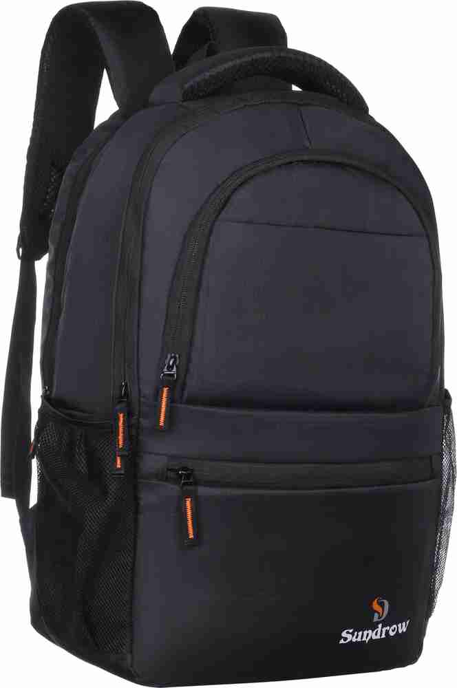 SUNDROW Laptop Bag Backpack for Men Women Boys Girls Office College Teens Students 30 L Trolley Laptop Backpack Black Price in India Flipkart