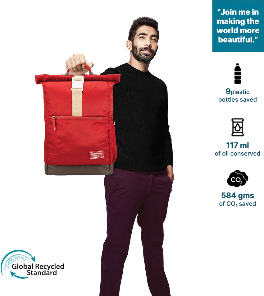 LIBERE AT ROLLTOP BACK PACK BRICK RED