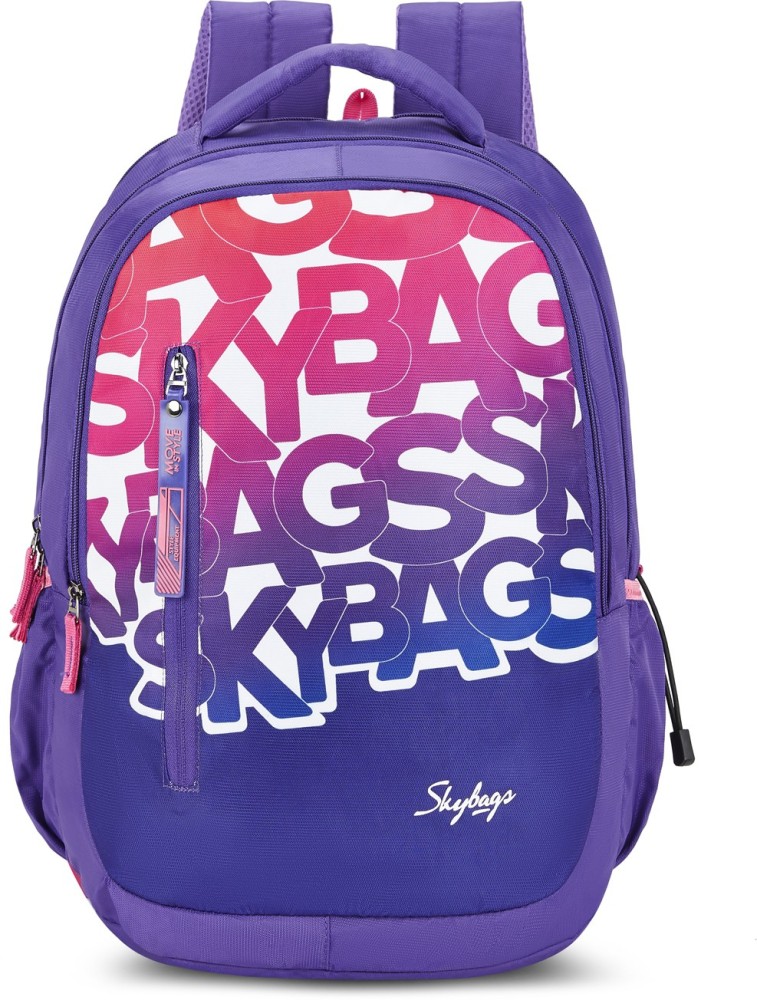 SKYBAGS Polyester 30L Drip School Backpack Purple 30 L Backpack