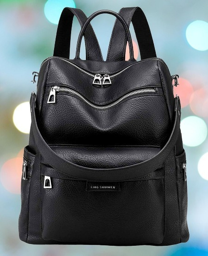 WomenBuzz Medium Size Backpacks for Women and Girls Shoulder Backpacks 23 L Backpack Black Price in India Flipkart