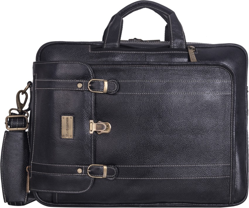 Genuine leather laptop outlet bag