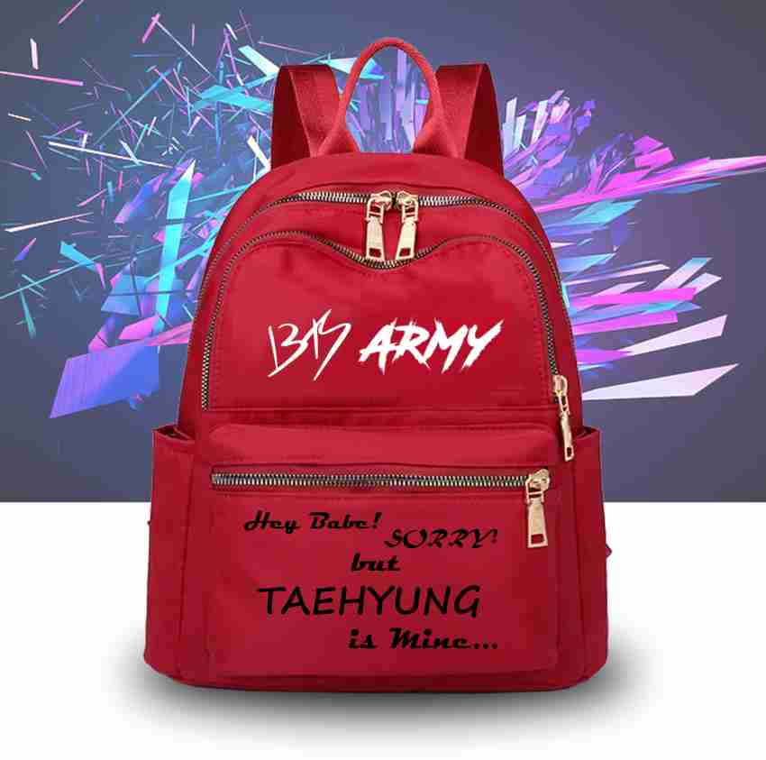 Ambika Collection, Lightweight BTS TAEHYUNG (V) Printed Fifth Class School  Bag For Girls 15 L Backpack Black - Price in India