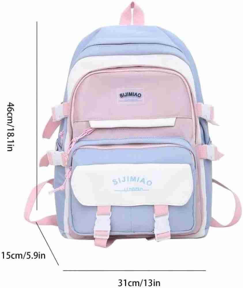 Toingo Women Backpack Schoolbag Cute Nylon Laptop College Bag For Girl School Backpacks 20 L Laptop Backpack Blue Price in India Flipkart