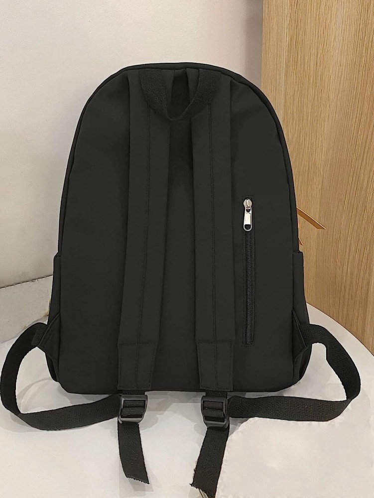 Plain on sale black backpacks