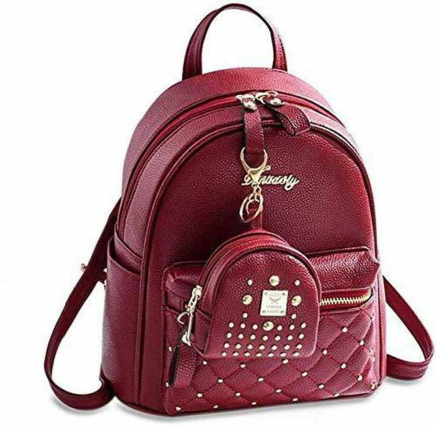 Maroon mini backpack outlet