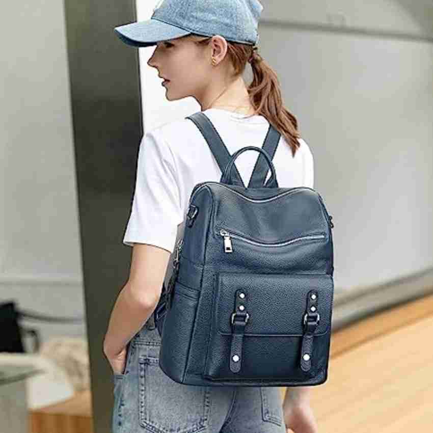 venomo Women's Fashion Backpack Purses Multipurpose Design Handbags and  Shoulder Bag 20 L Backpack Blue 1 - Price in India