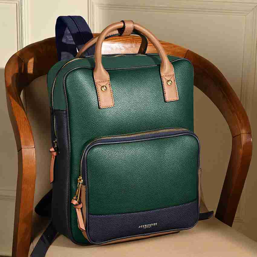 ACCESSORIZE LONDON MA 69003830001 5.3 L Backpack GREEN Price in