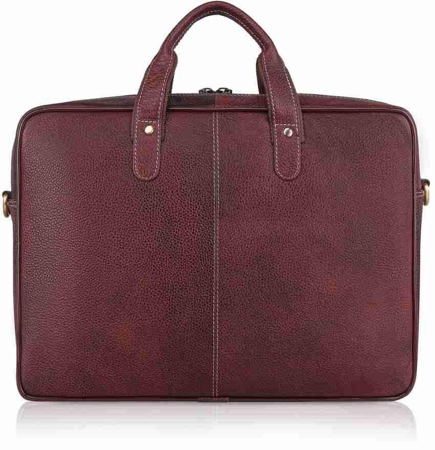 WILDHORN Laptop Bags : Buy WILDHORN Brown Leather Laptop Messenger