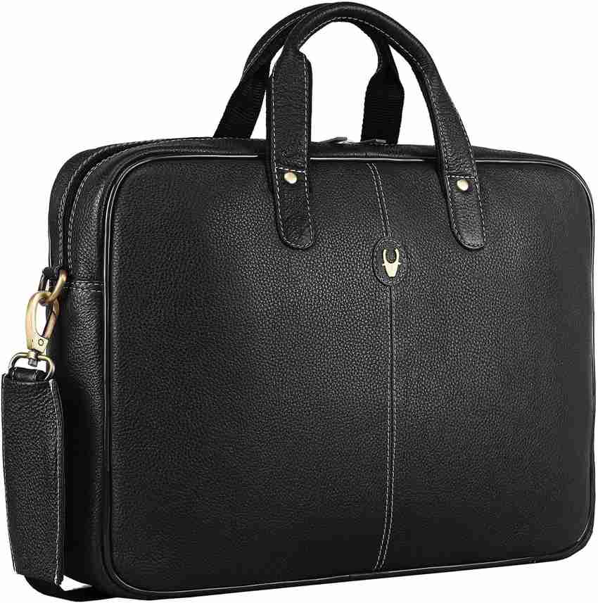 WILDHORN Genuine Leather Bag 15.6 L Laptop Backpack Black Price in India Flipkart
