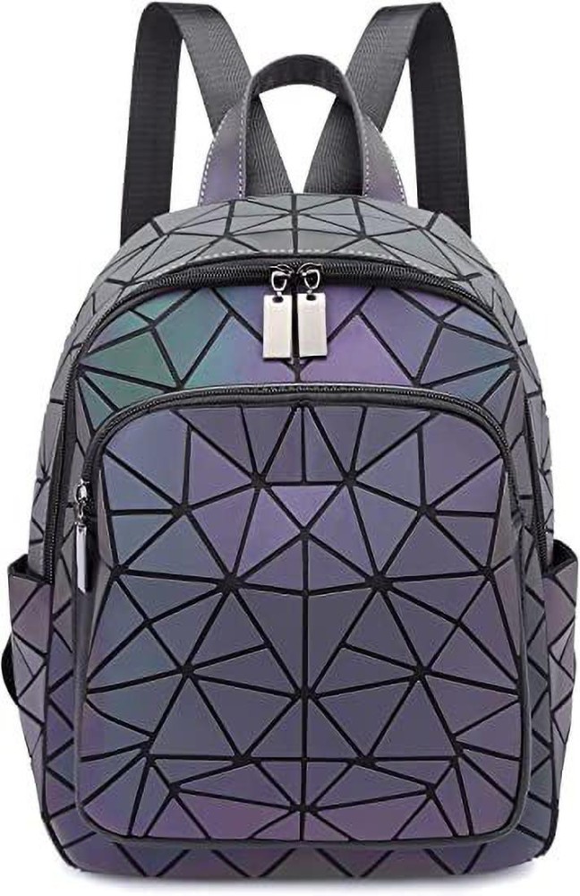 Geometric backpack hotsell holographic reflective backpacks