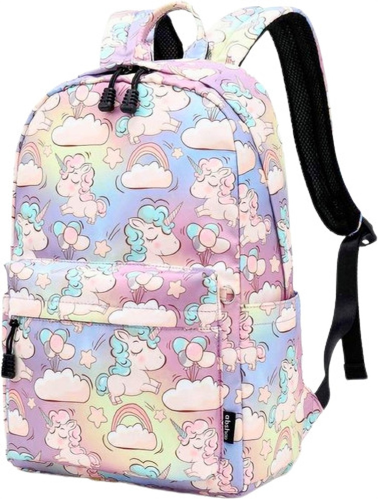 PERLENTE Unicorn School Bag for Girls Stationary for Nursery LKG