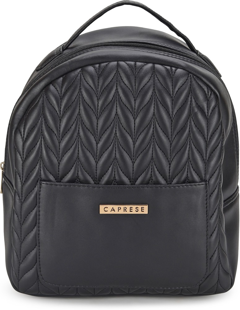 Caprese MAVE BACKPACK MEDIUM E BLACK 0.29 L Backpack BLACK Price in India Flipkart