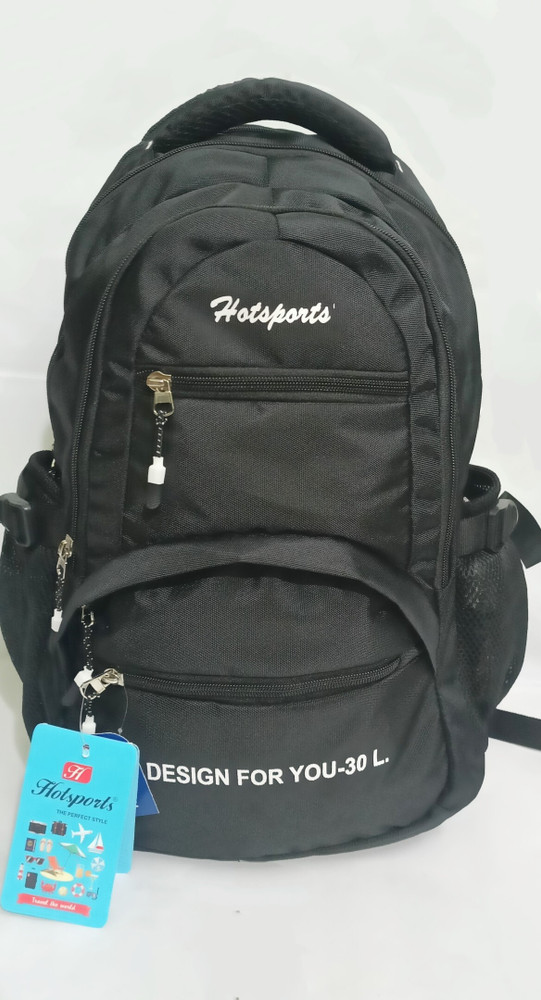 Hotsports 2029 30 L Laptop Backpack BLACK - Price in India 