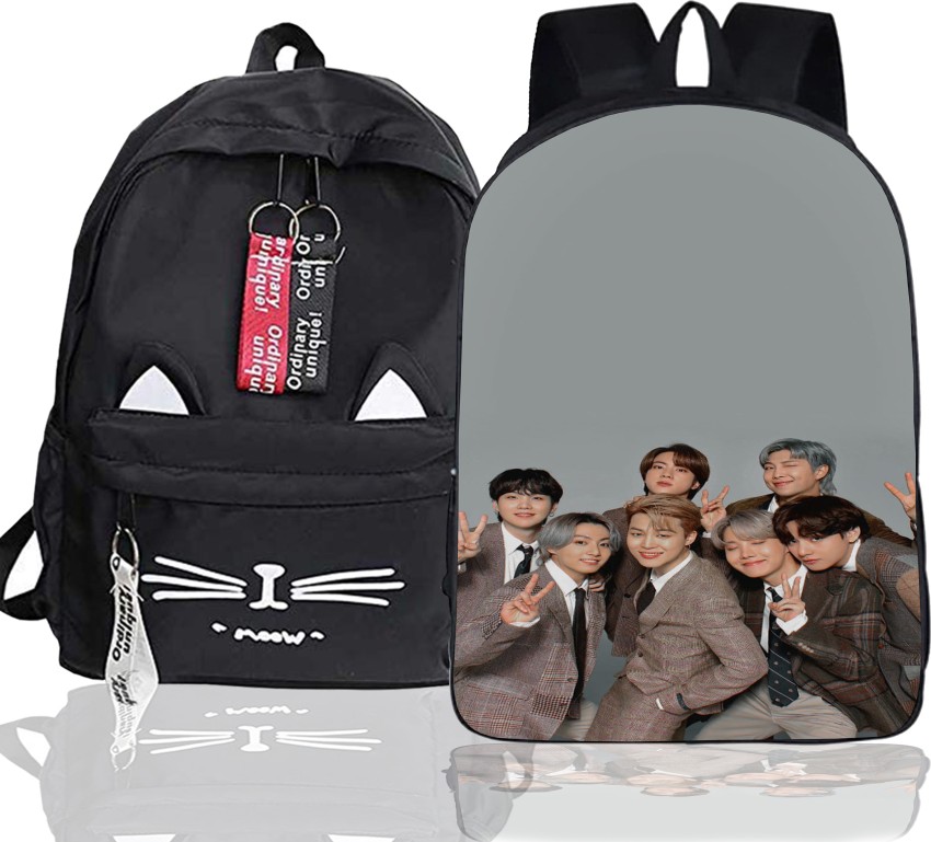 khatushyam collection Stylish BTS Printed On Front  Side, College/School/Tuition Backpack for BTS Lovers 10 L Backpack  Multicolor - Price in India