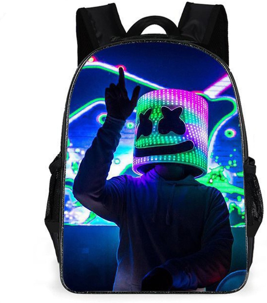 HANNEA Marshmello Bag Marshmello Print Backpack Laptop Bag Marshmello Merchandise Gift 2.5 L Backpack Black Price in India Flipkart