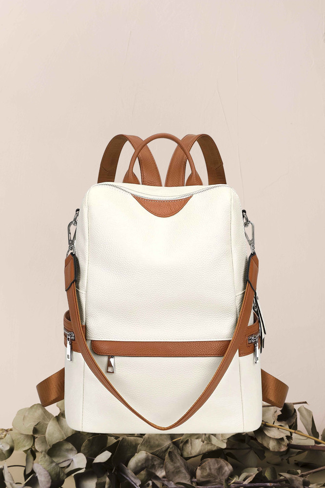 ALTOSY Leather Backpack for Women and Girls with Sling Belt Bagpack 25 L Backpack White Price in India Flipkart