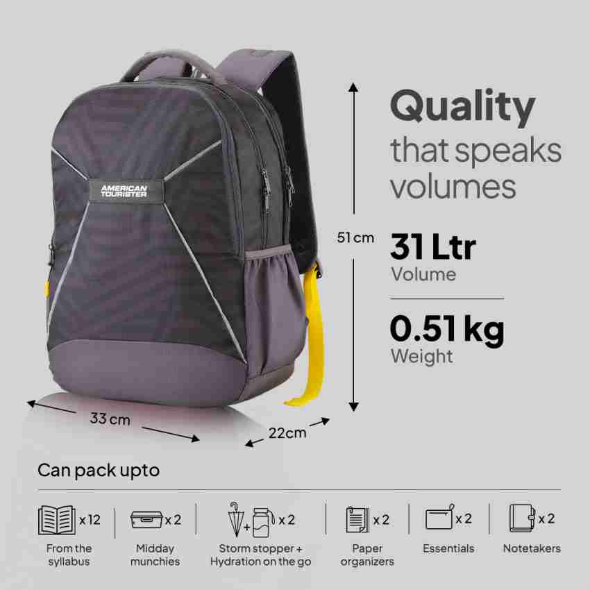 American tourister mist sch bag 32.5 l backpack best sale