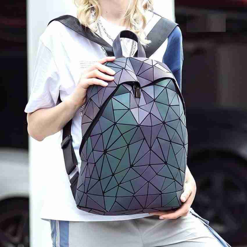 BATCAT Luminous Geometric Holographic Reflective Backpack Color