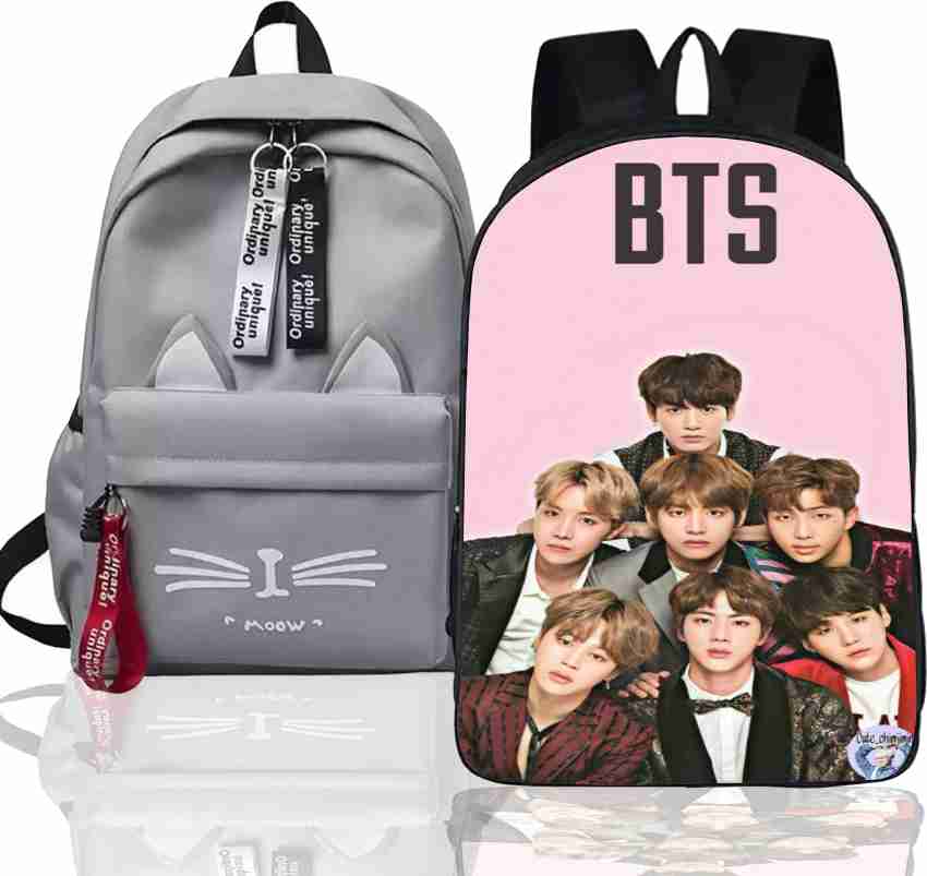 khatushyam collection Stylish BTS Printed On Front Side, College/School/Tuition  Backpack for BTS Lovers 10 L Backpack Multicolor - Price in India