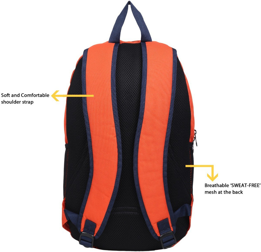 United Colors of Benetton UCB LAPTOP BAG 16 L Backpack ORANGE BLACK Price in India Flipkart
