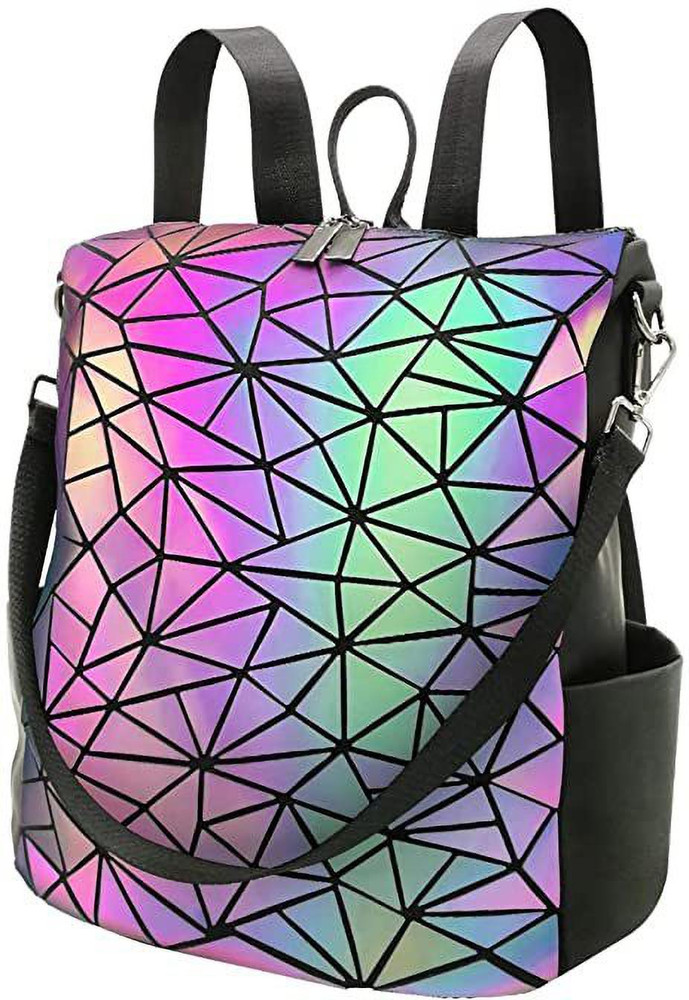 Iridescent shop geometric backpack
