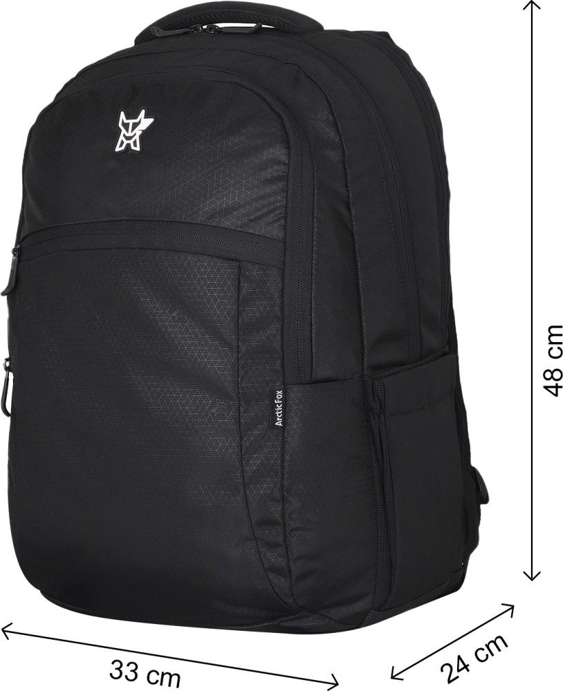Arctic Fox Zinc Black 27 L Laptop Backpack Black - Price in India |  Flipkart.com