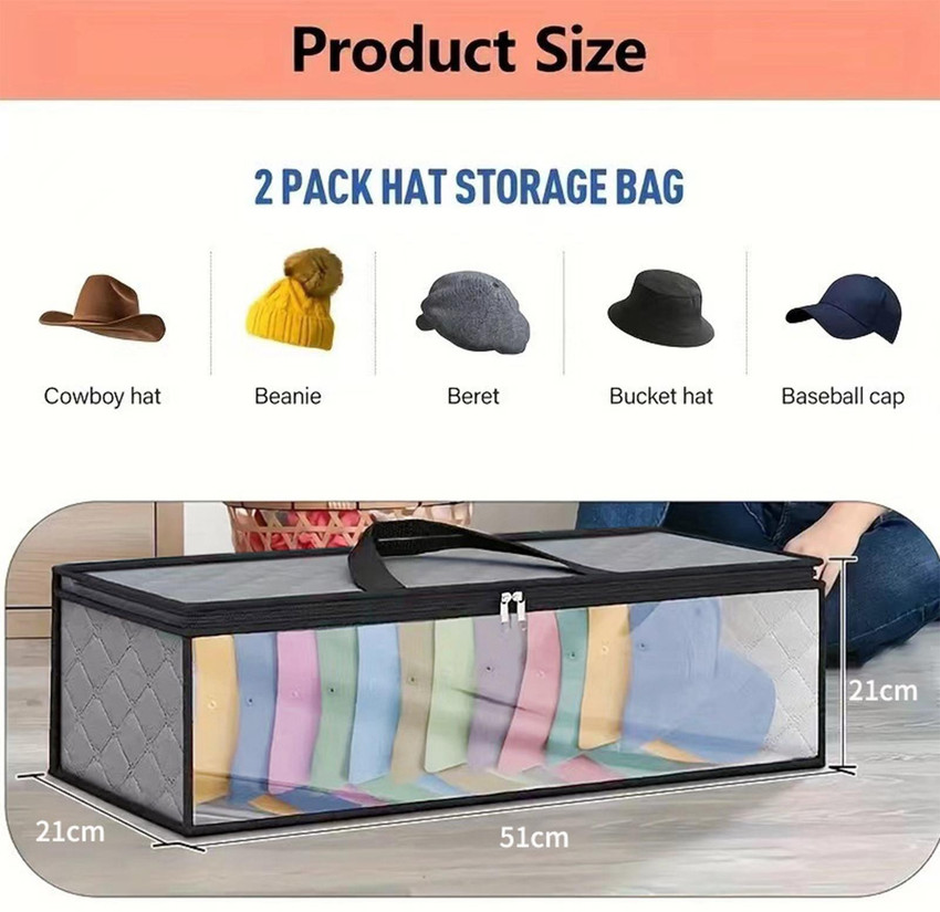Baseball cap storage bag deals