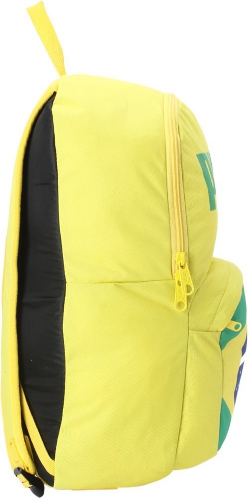 Adidas neon shop yellow backpack