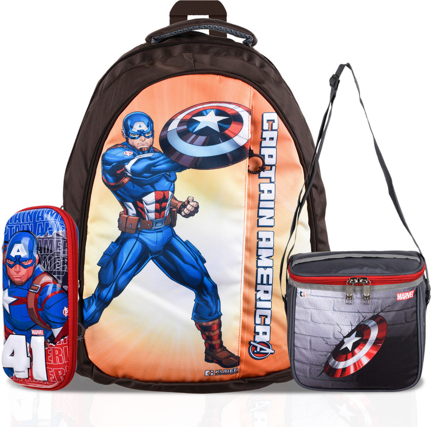 Avengers school bag and lunch box store