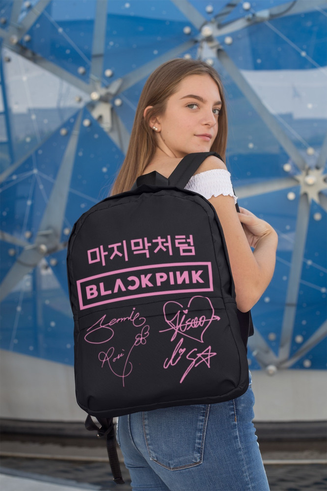 Black pink sales back pack