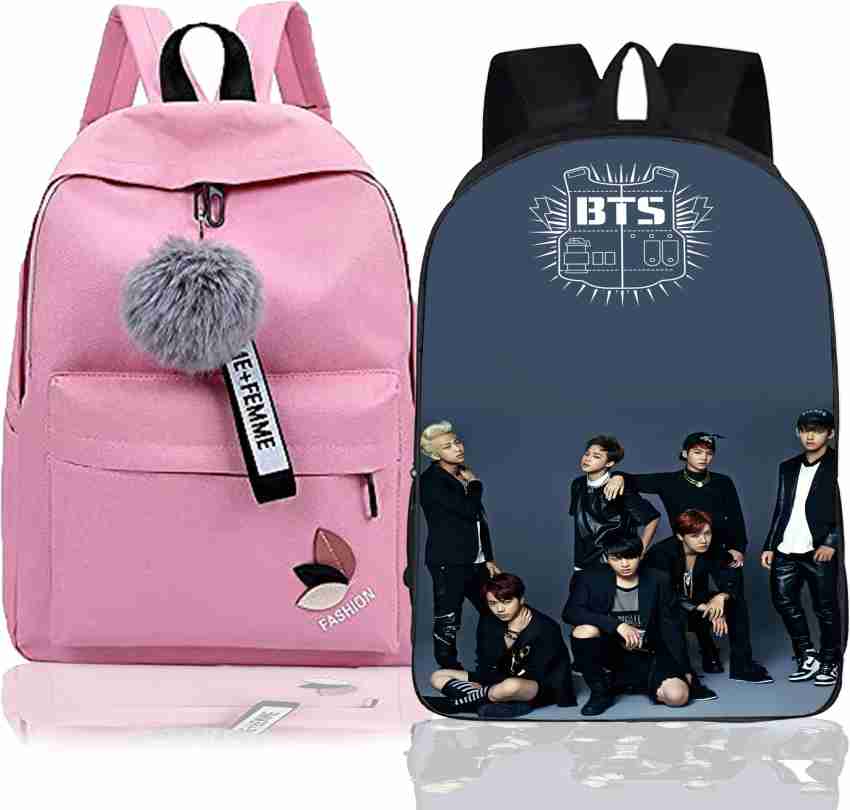 khatushyam collection Stylish BTS Printed On Front  Side, College/School/Tuition Backpack for BTS Lovers 10 L Backpack  Multicolor - Price in India