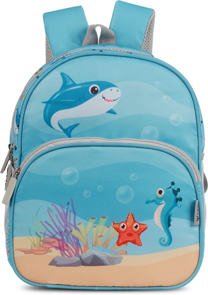 VISMIINTREND Cute Baby Shark School Backpack for Kids Boys and Girls Rakhi Gifts for Kid 15 L Backpack Blue Grey Price in India Flipkart