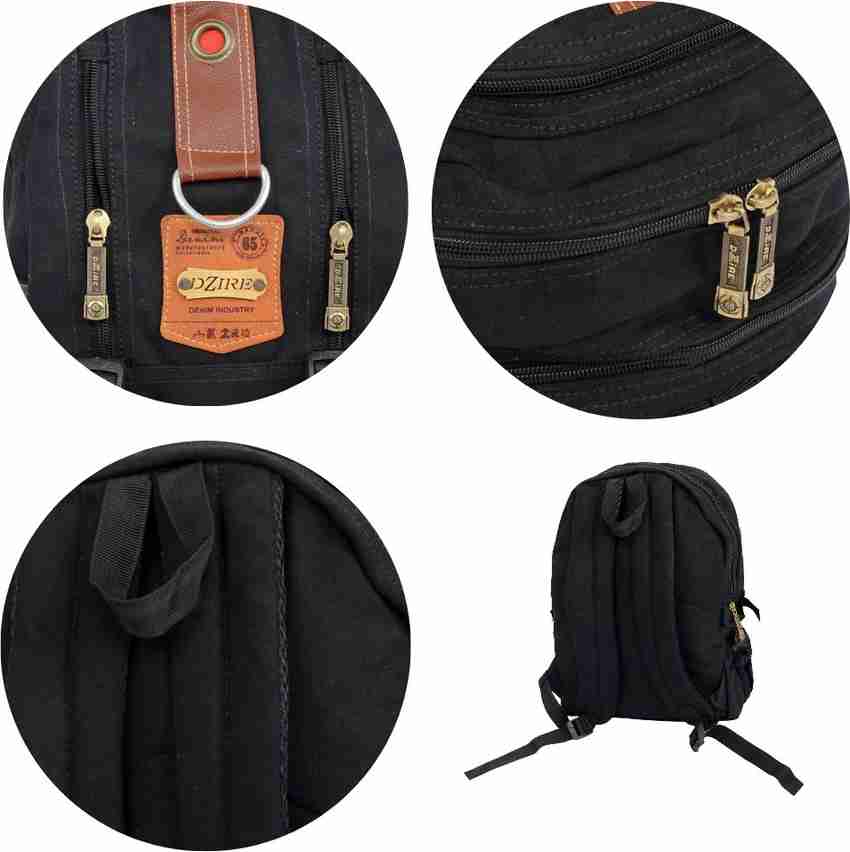 DZIRE Casual Denim Jeans School Bag For Men Women Cargo 32L Laptop Backpack. 32 L Backpack Black Price in India Flipkart