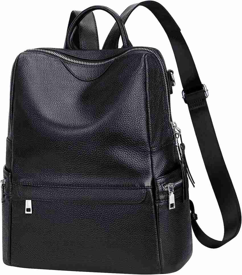 TrueHumaan Women's Fashion Backpack Purses Multipurpose Design Handbags and  Shoulder Bag 25 L Backpack Black Aero-6 - Price in India