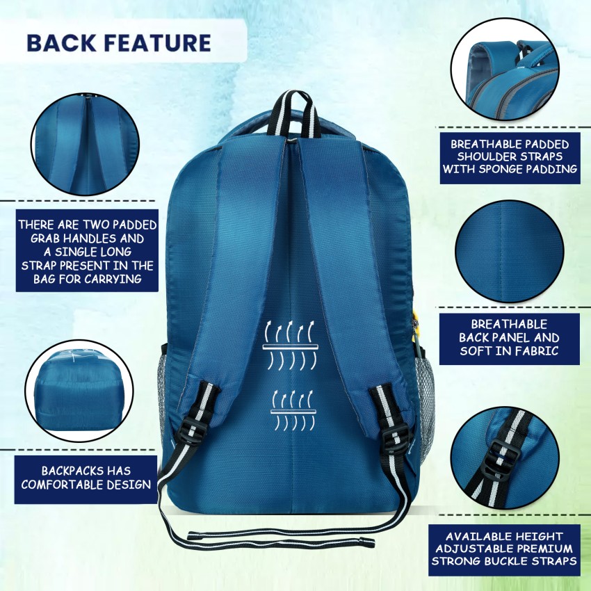 Casual Printed Waterproof Backpack, Large Capacity Shoulder Bag