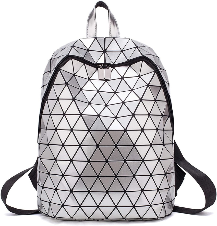 BATCAT Geometric Sliver Backpack Holographic Luminous Backpacks Reflective Bag 20 L Laptop Backpack