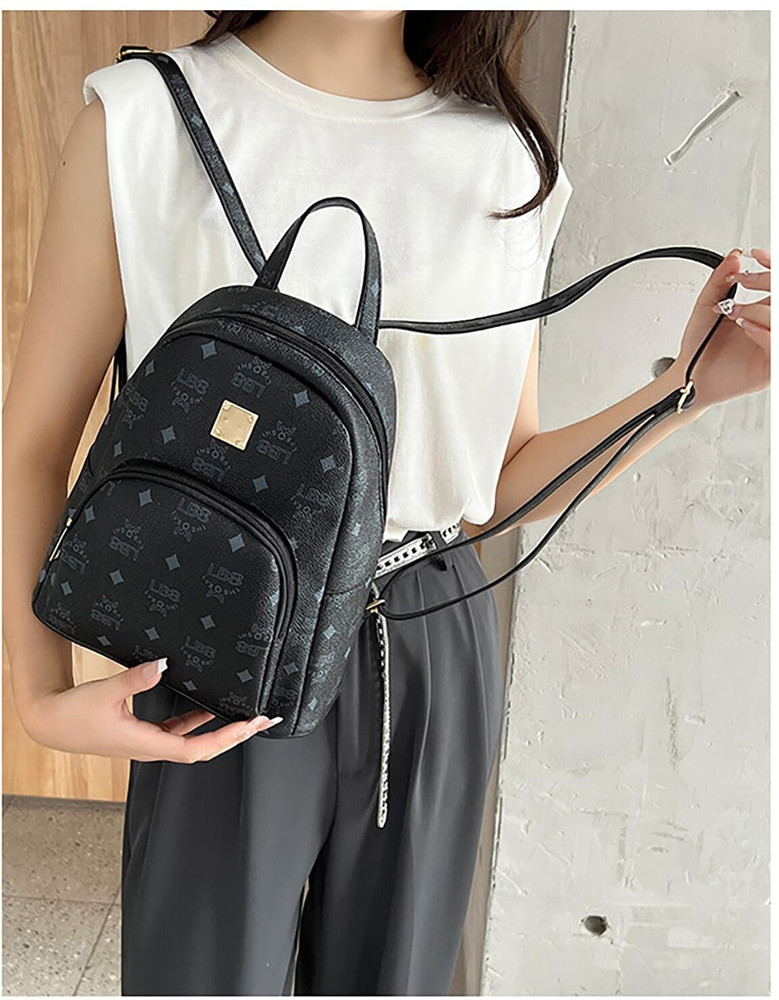 SYGA Floral Large Backpack ladies Bag Large Capacity Women s Backpack 10 L Backpack Black Price in India Flipkart