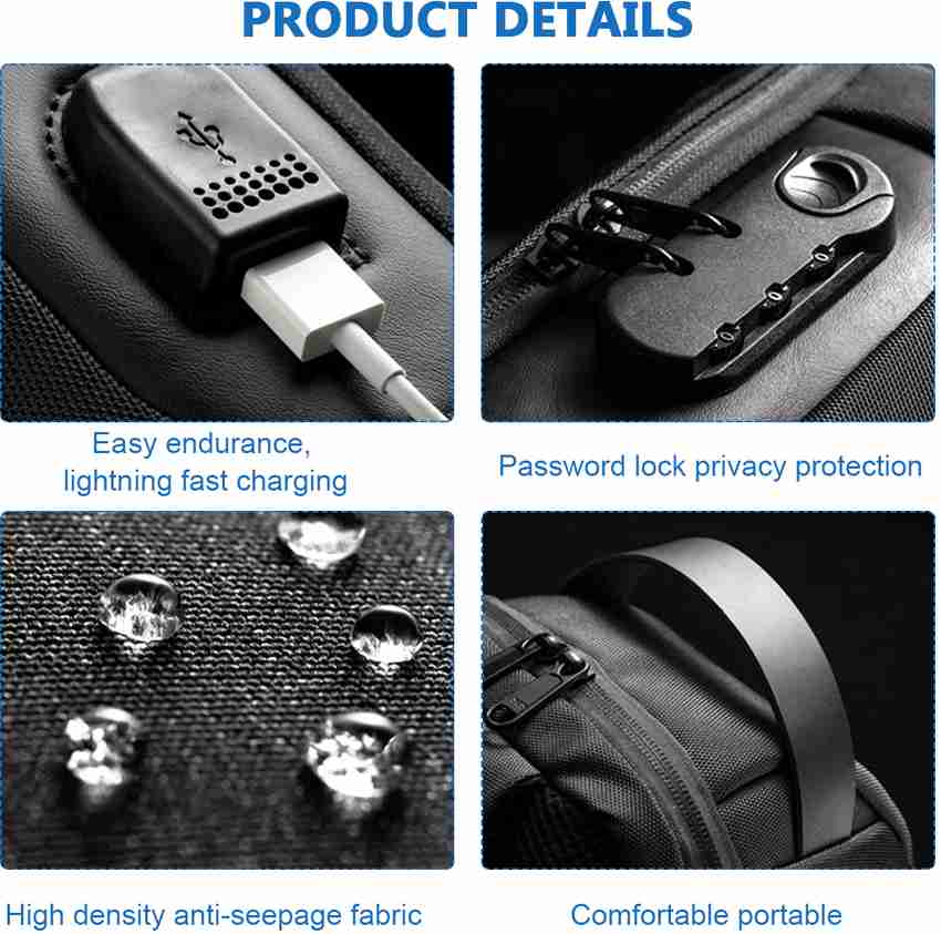 Ozuko sling best sale bag lock reset