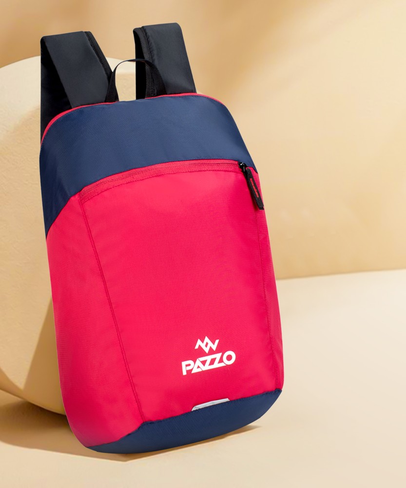 PAZZO Small Size Bag for Daily use 16 L Backpack Red Blue Price in India Flipkart