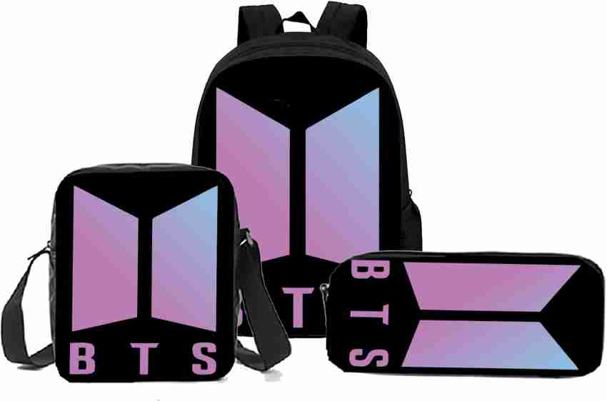Pinklips Shopping BTS Bangtan Boys KPOP Theme Fan Art Laptop Bag