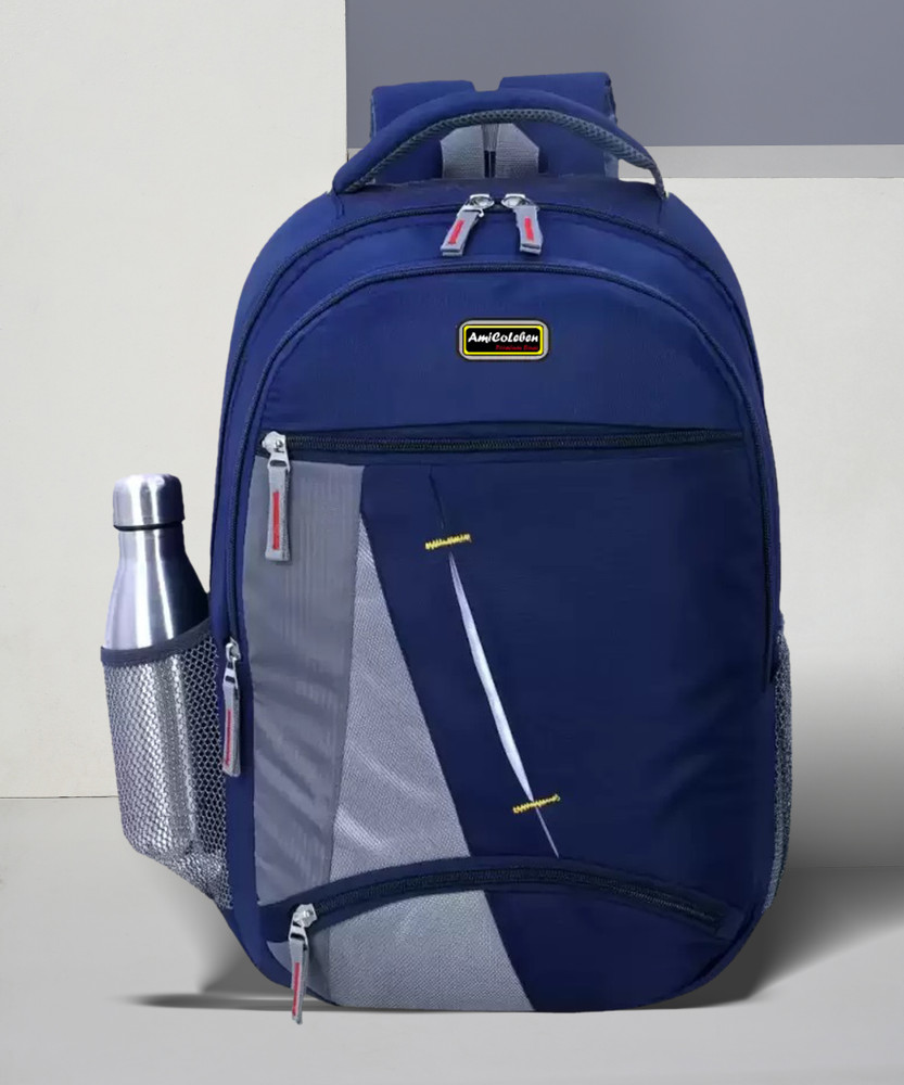 Amicoleben Smart Bag Spacy Comfortable 4th to 10th class casual Waterproof School 30 L Trolley Backpack Blue Price in India Flipkart