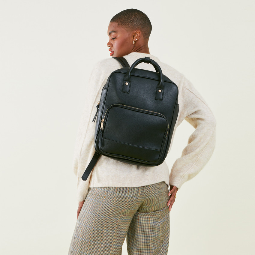 ACCESSORIZE LONDON MA 69003803001 5.3 L Backpack BLACK Price in